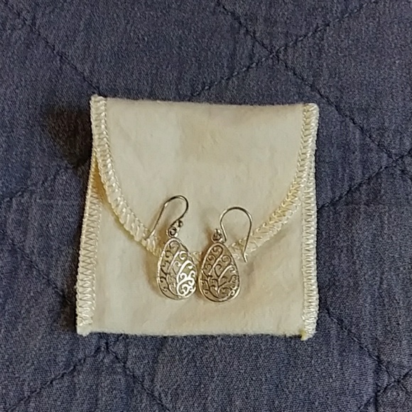 Sterling Silver Filigree Earings - Picture 1 of 2